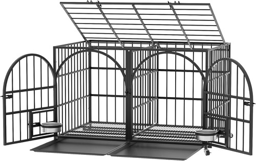 Heavy duty metal dog crate - duty,